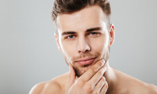 portrait young bearded man